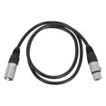 thumbnail image 1 of unbranded Cable De Micrófono Xlr Profesional 7 Pines Negro Para Y Estudio Con Conexión Macho A, 1 of 8