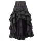 thumbnail image 3 of Vestido Vintage Steampunk para mujer, vestido Medieval victoriano con volantes de satén y encaje, faldas góticas, corsé, falda, disfraces de pirata, 3 of 3