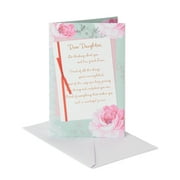 American Greetings Birthday Card for Daughter (Pink Floral)