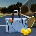 thumbnail image 1 of DYNWAVECA Pickleball Racket Bag Pickleball Bag Adults with Racquet Paddle Holder Beginners Removable Adjustable Shoulder Strap Tote Bag Sky Blue, 1 of 10