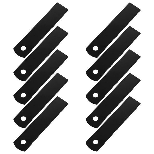 WHAMVOX 10pcs Serrated Fire Tool For Camping Scraper Flint Fire Starter With For Making And Outdoor Accessories