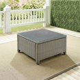 thumbnail image 2 of Crosley Bradenton 32" Square Glass Top Wicker Patio Coffee Table in Gray, 2 of 8