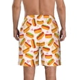 thumbnail image 3 of Kdxio Hot Dog In Heart Pattern Mens Casual Shorts - Drawstring Summer Beach Sports Shorts for Men, 3 of 5