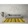 thumbnail image 3 of Ahgly Company Machine Washable Indoor Rectangle Abstract Yellow Modern Area Rugs, 2' x 5', 3 of 4