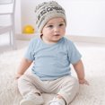thumbnail image 2 of KPOPLK Newborn Baby Boys T-Shirts Infant Short Sleeve Crewneck Solid Basic Tees Casual Tops 0 3 6 9 18 24 Months Size 6-9 Months,Blue, 2 of 5