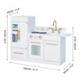 thumbnail image 2 of Teamson Kids Cuisine de Jeu Ensemble de Jeu de Rôle Petit Chef Charlotte Moderne Or Blanc, 2 of 8