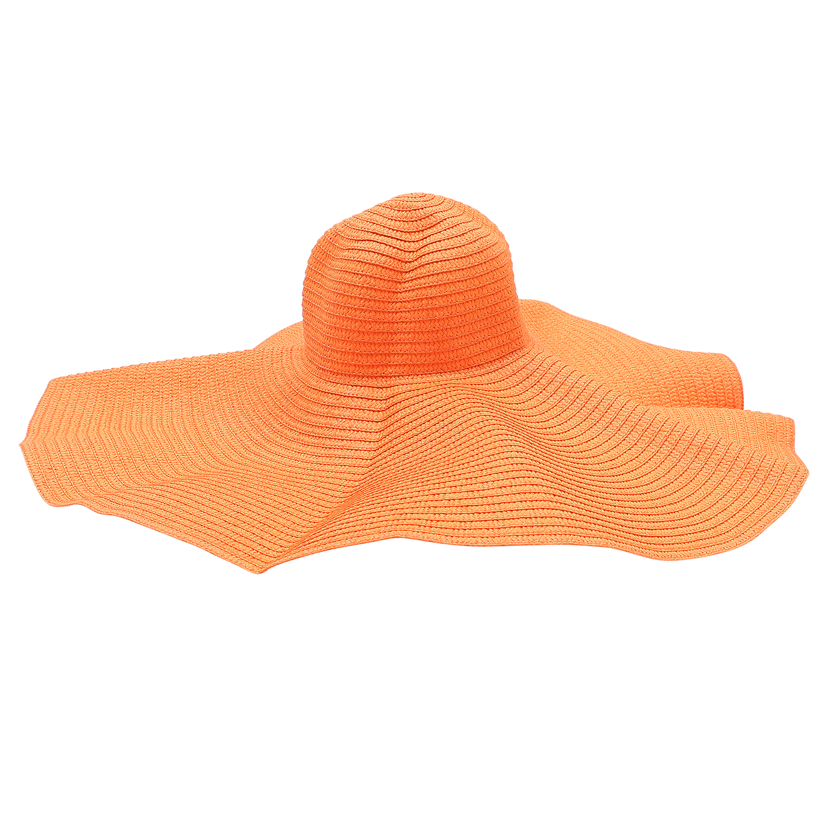 Oversized Beach Straw Hat Wide Brim Sun Hat Summer Roll Up Large Straw Hat