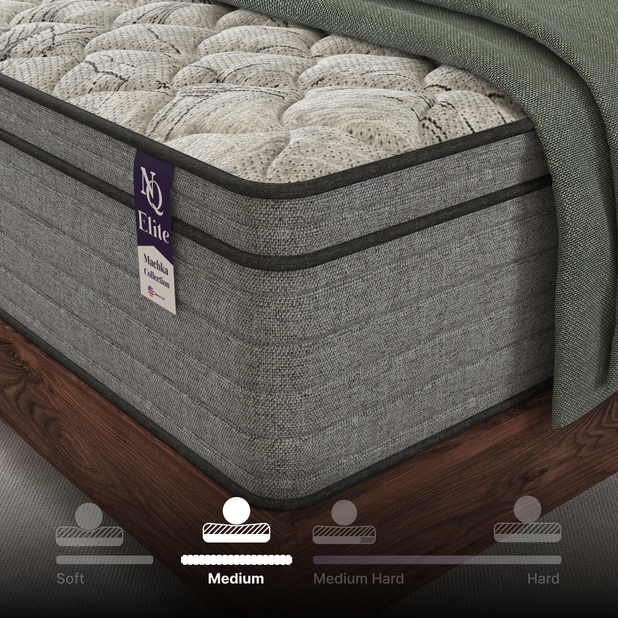 NapQueen Elite Series Machka 10" Full Size Mattress, Hybrid Pocket Spring Coils, Bed In a Box, Adult