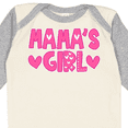 thumbnail image 4 of Inktastic Mama's Girl Pink with Hearts Girls Long Sleeve Baby Bodysuit, 4 of 5