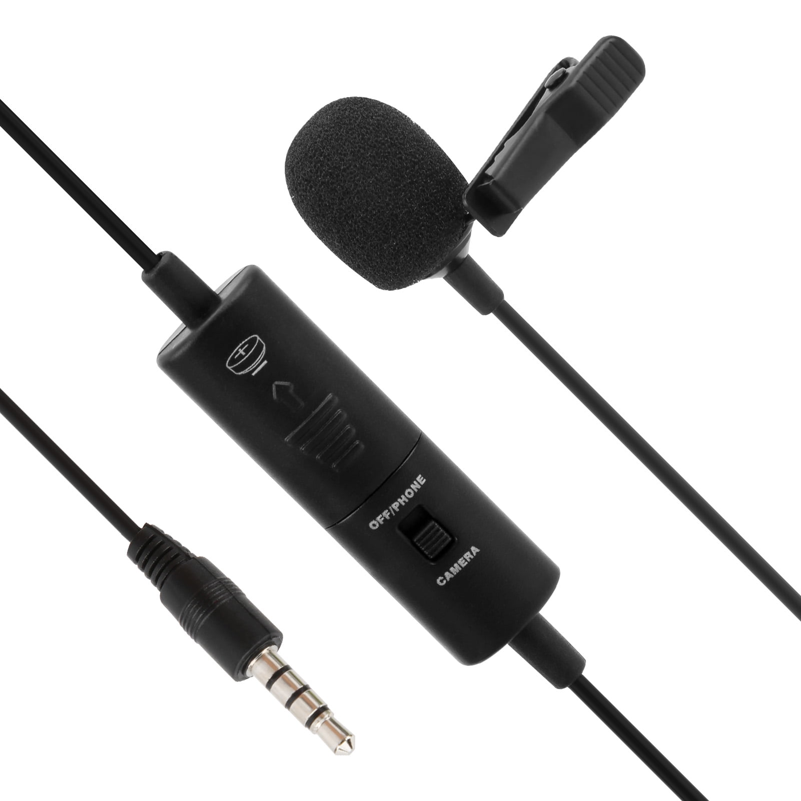 Clip On Lapel Mic Lavalier Microphone Deep Noise Reduction Clip On