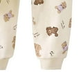 thumbnail image 5 of Unisex Kids 2-Piece Casual Set - 100% Cotton Long Sleeve Multicolor Bear Print Loose for Kidss Kidss 6 Months-4 Years Easy On/Off,Size 73, 5 of 5