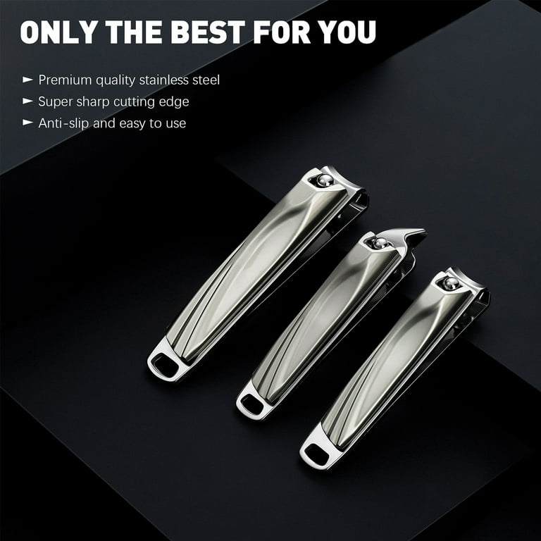 OXOX Nail Clippers, Toenail Clippers, Fingernail Cutters, Stainless Steel  Toe Nail Clippers with Sharp Curved Blades, Nail Clippers for Men Women 