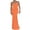 Orange, variant on Sexy Backless Bodycon Maxi Dress for Women Sleeveless Split Cocktail Party Dresses Spaghetti Strap Long Maxi Dress
