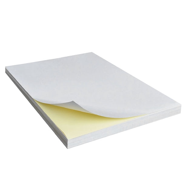 Papel adhesivo a4 papel adhesivo papel de impresora papel adhesivo papel autoadhesivo papel adhesivo para imprimir 100 hojas Papel adhesivo A4 Impresión transparente Papel de ANGGREK Otros