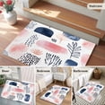 thumbnail image 5 of 2x3 Ft Entryway Area Rug, Pink Navy Blue Abstract Art Kitchen Rug Runner Washable Floor Mat, Modern Geometric Art Non Slip Indoor Door Mat Throw Carpet for Bathroom Living Room Bedroom, 5 of 8