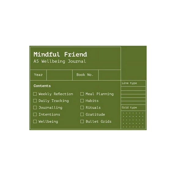 Mindful Friend: A Weekly Wellbeing Journal (Paperback)