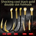 thumbnail image 1 of Anzuelo de pesca de doble ranura en oro negro fresco Isem Izu nuevo Kanto sin espinas para peces voladores mar noche mil y equipo de pesca a granel 100 piezas, 1 of 5