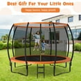 thumbnail image 5 of Topbuy Trampoline 12FT Recreational Trampoline with Ladder Enclosure Safety Pad and Anti-Rust Galvanized Steel Frame Orange, 5 of 9