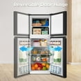 thumbnail image 6 of Midea MERM45S3ABB Black Cu Ft Double Door Refrigerator, 4.5 cubic feet, 6 of 18