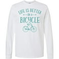thumbnail image 3 of Inktastic Life's Better on a Bicycle Long Sleeve T-Shirt, 3 of 5