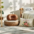 thumbnail image 4 of Autumn Fall Pillow Covers 12x20 Pink Pumpkin with Floral Farmhouse Happy Fall Y‘all Farmhouse Decorative Rectangular/Lumbar Cushion Cover Maple Leaves Throw Pillow Cases 2Pack for Sofa/Couch (Pink), 4 of 6