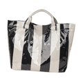 thumbnail image 2 of Bolso de playa de PVC, bolso tipo hobo, bolso de mano para camping, bolso informal deportivo para portátil, bolso de mano para mujer Negro, 2 of 9