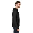 thumbnail image 3 of North End NE105 Unisex JAQ Stretch Performance Hooded Long Sleeve T-Shirt-Black-3XL, 3 of 3