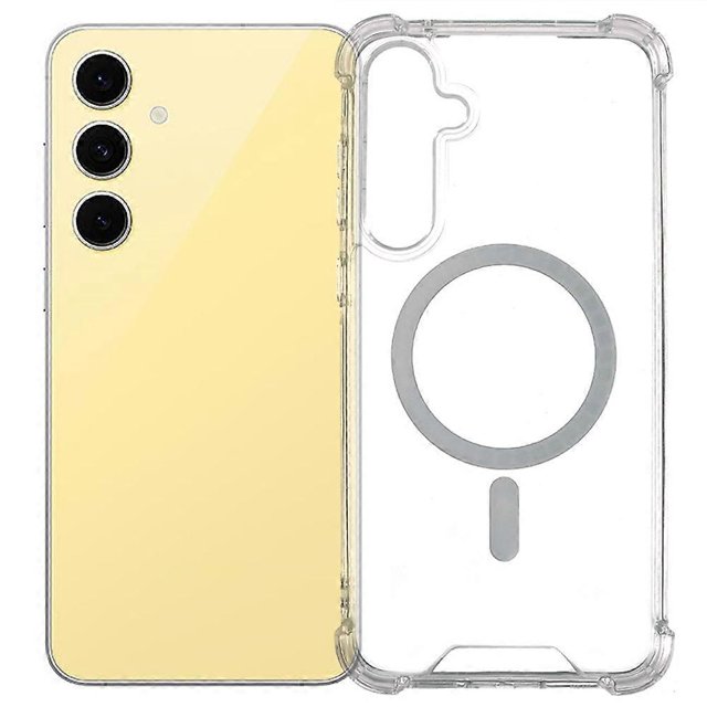 For Samsung Galaxy S23 FE Case Compatible with MagSafe 1.5mm Shockproof Clear Phone Back Cover