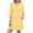 Yellow, variant on HAiming Polka Dot Dresses for Women Casual A Line 3/4 Sleeve V Neck Flowing Trendy Clothes with Pockets