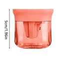 thumbnail image 3 of Aodebiao Manual Pencil Sharpener with Lid, 3-Hole Portable Hand Crank Sharpener, Compact Desktop Sharpener for Colored Pencils Writing Drawing and Sketching, Transparent Shavings Collector, 3 of 9