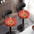thumbnail image 2 of Garronmavis Christmas Bar Stool Covers Set of 2 Soft Round Protective Cover for Round Barstools Easy to Install Circle Chair Cover 12-14 Inch Christmas Decoration Gift for Friends, 2 of 6