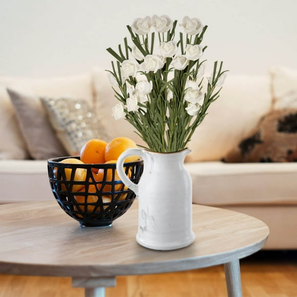 Decoración de flores artificiales para el hogar, arreglo de pared para bodas, juego de 12 piezas, elegante centro de mesa para eventos y fiestas, duradero y sedoso, ideal para bodas.