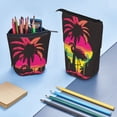 thumbnail image 5 of Lsque Flamingo And Palm Trees At Sunset Pattern Telescopic Pencil Bag Pen Holder Stationery Case, Stand-up Retractable Transformer Bag Organizer, 5 of 6