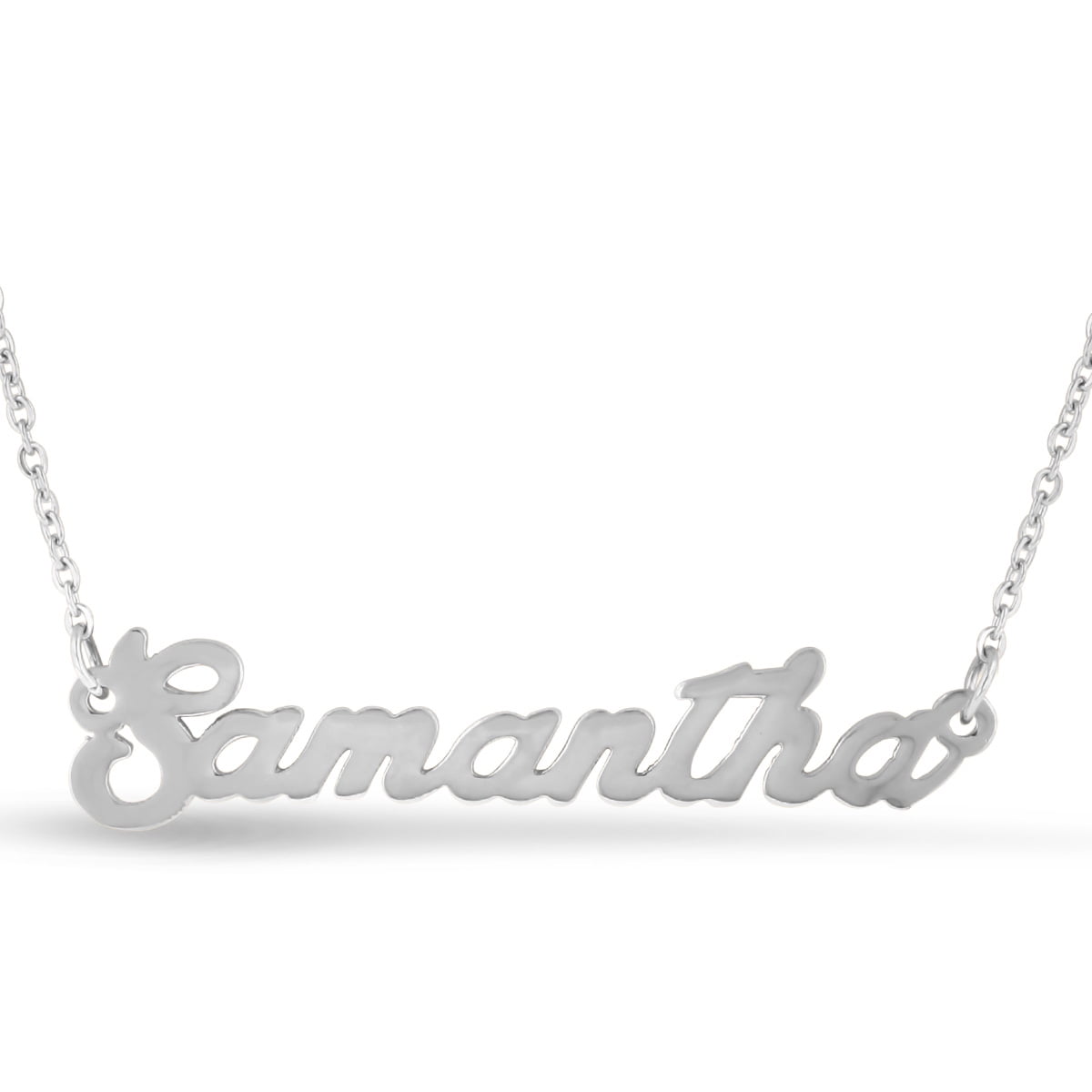 Infinity Heart Necklace 14k White Gold Finish Personalized Name Unique Gifts Store Happy Birthday Martina