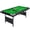 Green tablecloth, variant on No Assembly Needed Collapsible Pool Table for Adults, Portable Billiard Game Set with Full Accessories - 6ft, Blue