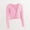 Pink, variant on Liyamei Autumn Winter Toddler Girls Long Sleeve Warm Solid Color Blouse Ballet Wrap Tops Velvet Dance Sweater Girls Crop Tops Size 8-10 Years