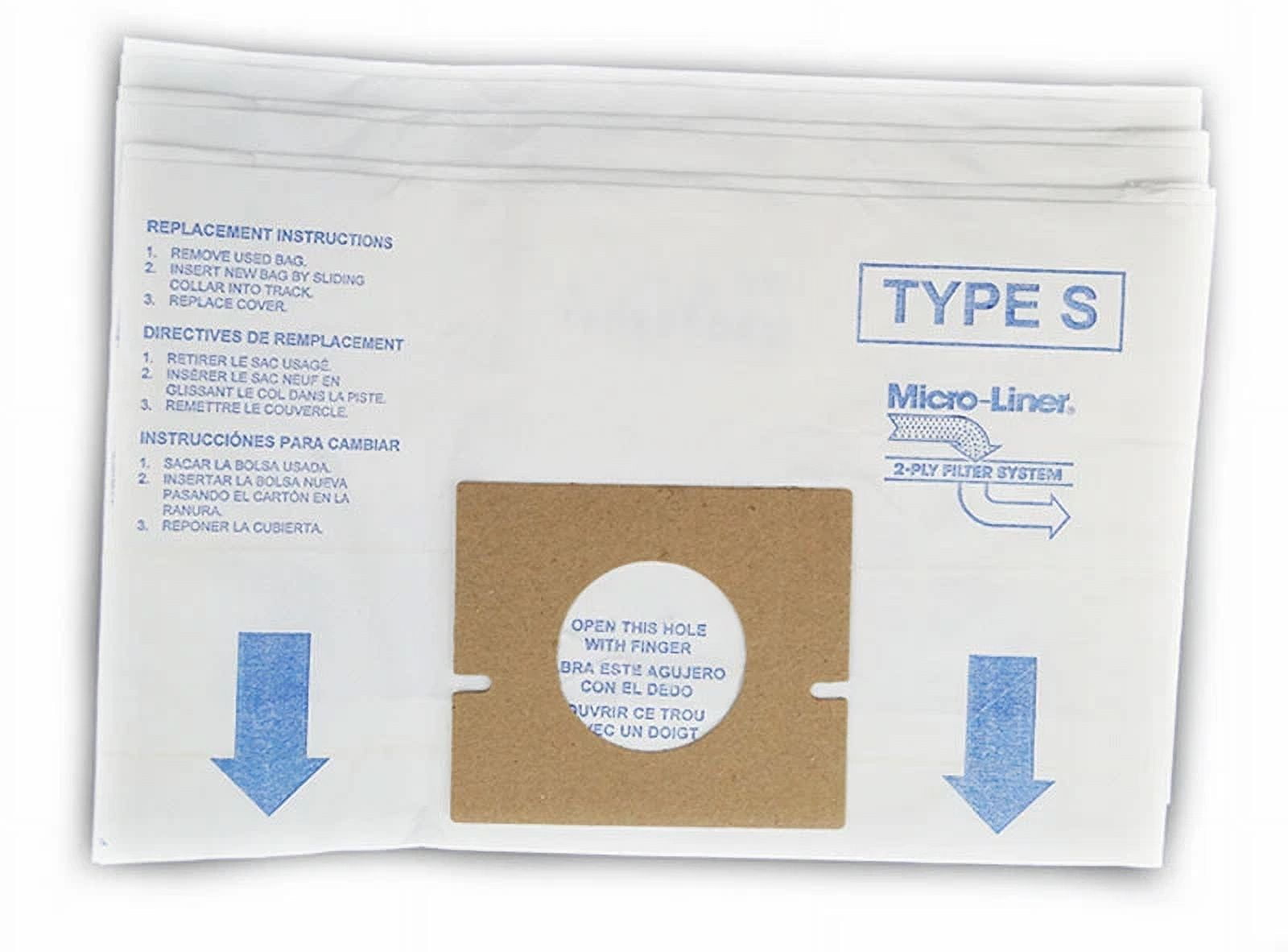 3 Microlined Vacuum Cleaner Bags For Hoover Type S Futura Spectrum Windtunnel