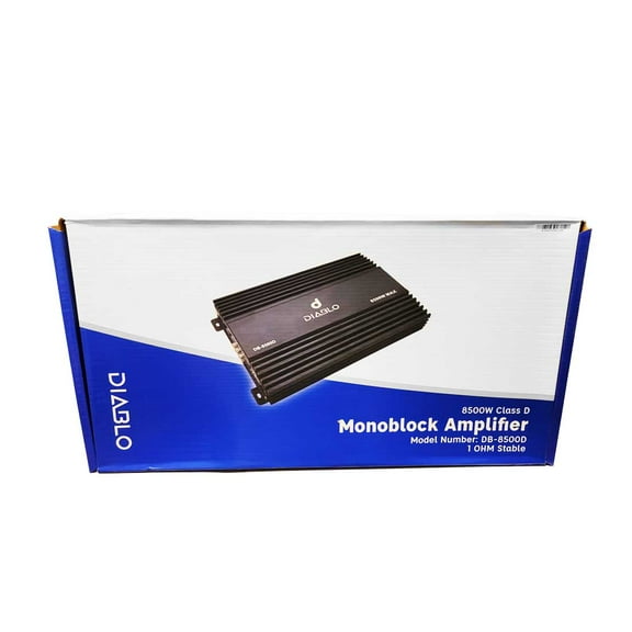 Diablo DB-8500D 1-CH Monoblock 8500W RMS @ 1-Ohm Class-D Car Audio Amplifier