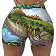 thumbnail image 2 of Sikiie i like big Bass & i cannot lie Print Workout Shorts Women Scrunch Butt Gym Shorts Seamless High Waist Tummy Control Yoga Biker Athletic Shorts-Small, 2 of 8
