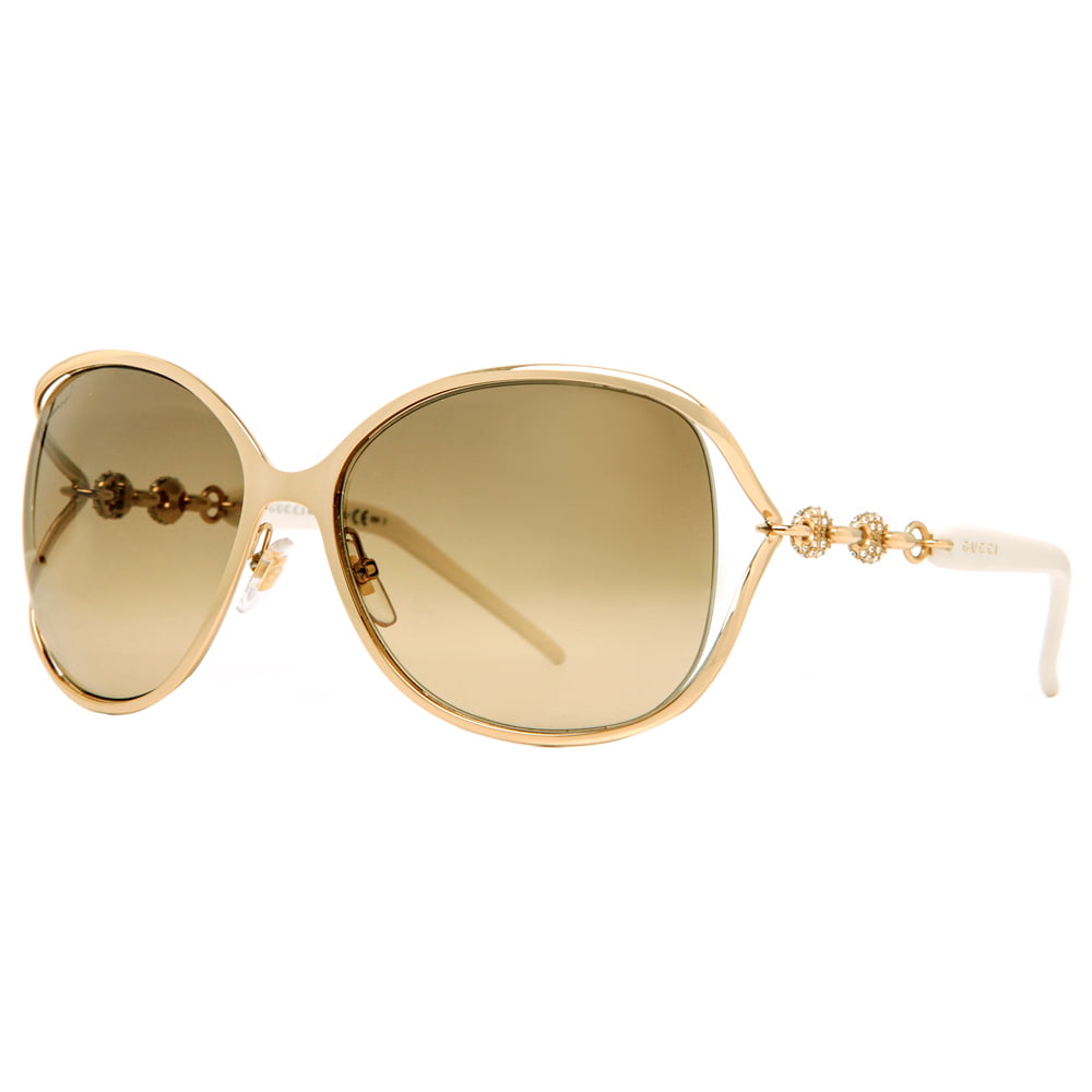 white and gold gucci sunglasses