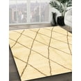 thumbnail image 2 of Ahgly Company Indoor Round Abstract Corn Yellow Solid Area Rugs, 7' Round, 2 of 6