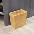 thumbnail image 5 of Elama 10.5 x 5.75 Inch Rectangle Bamboo Waste Basket, 5 of 5