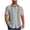 A Gray, variant on Men's Short Sleeve Button Down Shirt, Ethnic Geometric Print Casual Collared Top, Lightweight Summer Vacation Relaxed Fit Shirt for Men Green,XL