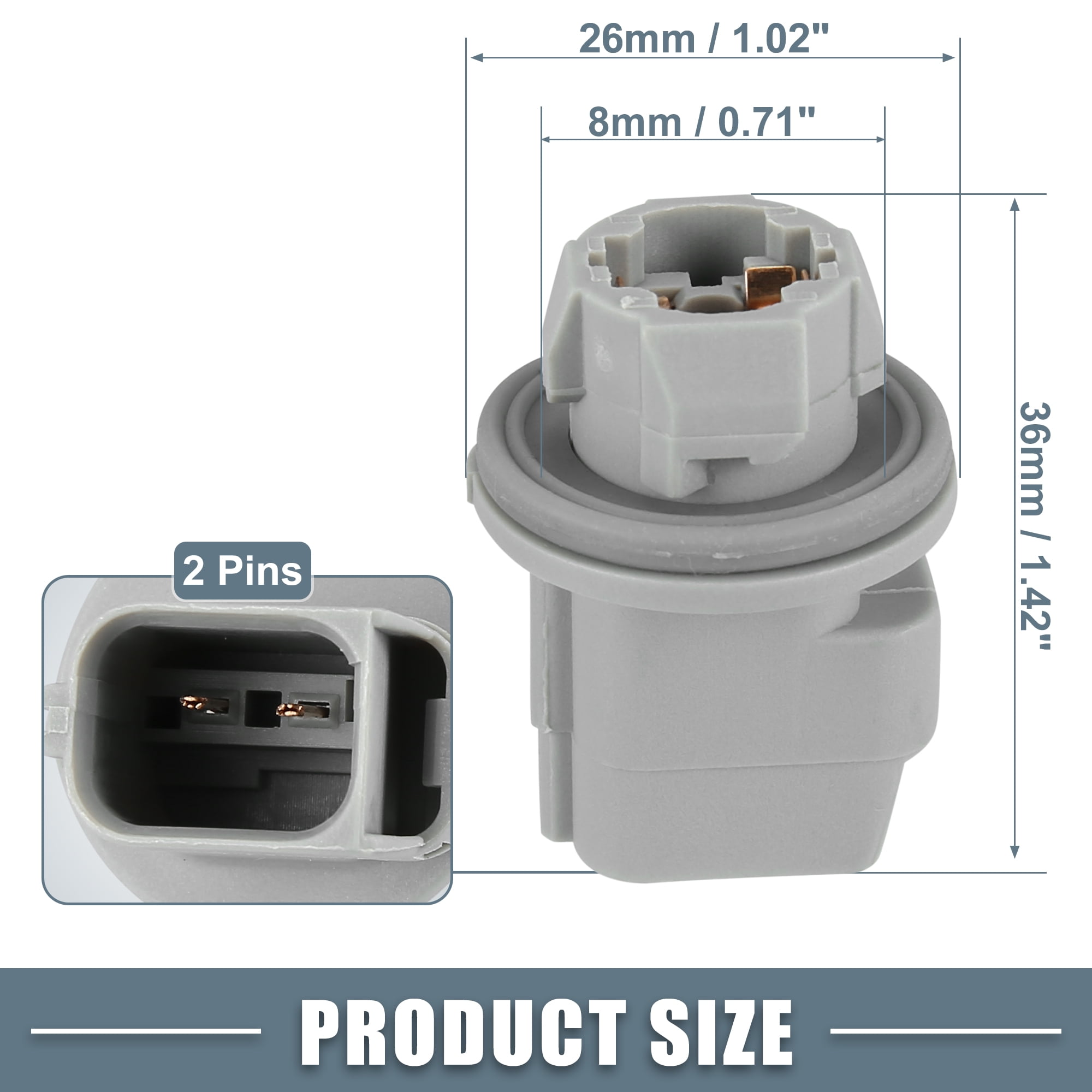 Unique Bargains License Plate Light Socket F37Z-13550-A Wiring Harness for Ford Vehicles