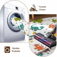thumbnail image 6 of Dinosaurs Runner Rugs 2x6 ft Cartoon Green Orange Blue Yellow Dinosaurs Washable Hallway Rugs Non-Slip Floor Mats Absorbent Carpet Bedside Runners for Bedroom Kitchen Bathroom Laundry Room, 6 of 9