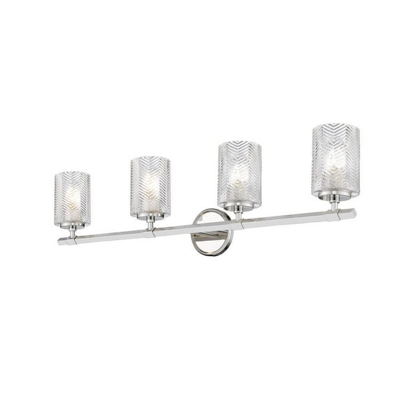 4 Light Vanity Frame Finish Polished Nickel