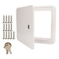 thumbnail image 1 of Power Cable Hatch, Long Durability Square Anti Yellowing Thickened Electrical Access Door Hatch  For RV Boat  Trailer, 1 of 8