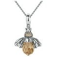 thumbnail image 2 of Xihbxyly Collar de Abeja Danzante, Colgante de Plata S925, Sin Níquel Ni Plomo, Accesorio Ecológico, Regalo para Amantes de La Naturaleza, Collar de 45 Cm, Estilo Sostenible., 2 of 7
