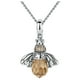 thumbnail image 2 of Colgante de Collar con Adorno de Abeja Danzante, Plata S925., 2 of 7