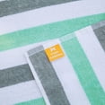 thumbnail image 2 of Arkwright Cabo Cabana Chaise Lounge Covers - 100% Cotton Terry - 30 x 85 in. - (2 Pack) Green/Grey, 2 of 8